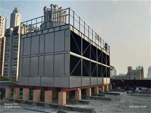 方形冷卻塔的組成與安裝(225噸方形冷卻塔安裝步驟)